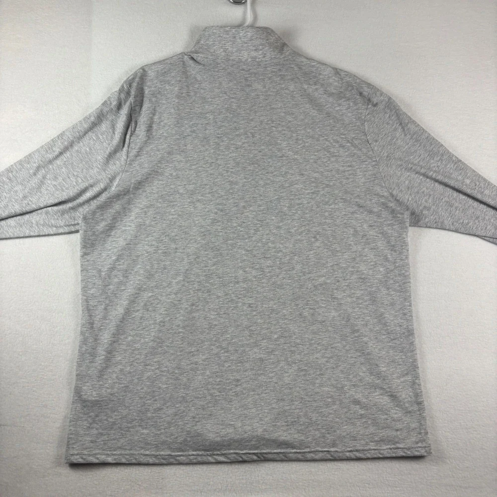 Champion‎ Turks & Caicos Quarter Zip Pullover Mens 2XL Gray Heather Long Sleeve